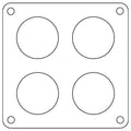 Cometic Holley 4500 Dominator .047in Fiber Carburetor Gasket - 1.75in Holes - 4-Hole