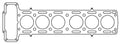 Cometic Jaguar 3.8L 6cyl  88mm Bore .040 inch MLS Head Gasket