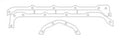 Cometic Pontiac 350/400/428/455 V8 .094in Fiber Oil Pan Gasket Kit