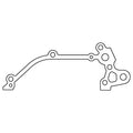 Cometic Nissan CA16DE/CA16S/CA18DE/CA18DET .020in Fiber Oil Pump Mounting Gasket