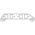 Cometic GM Gen-V/VI BB V8 .094in Fiber Intake Mani Gasket Set-2.460in x 1.860in Rect. Ports