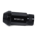 BLOX Racing Street Series Forged Lug Nuts - Black 12 x 1.5mm - Set of 20 (New Design)