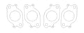 Cometic VW 1.8L 16V 85-96 Exhaust Set .030 inch MLS Head Gasket 1.525 inch Round Port