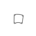 Cometic Harley-Davidson Inspection Cover Gasket 1985-06 Flt,Fxr, .060in AFM
