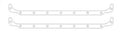 Cometic Chrysler R3 Block .094in Fiber Oil Pan Side Rail Gasket Set