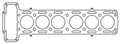 Cometic Jaguar 3.8L XK6 .075in MLS Cylinder Head Gasket - 88mm Bore
