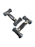 NNR Front Upper Camber Arms Nissan 300ZX / R32GTR Polished Silver with Blue Bushing Ends