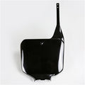 UFO PLAST Number Plate FRONT NUMBER PLATE - BLACK - HONDA