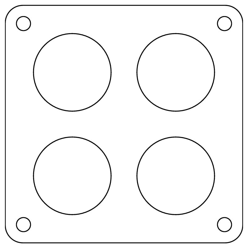 Cometic Holley Dominator 4-Hole .060in Fiber Carburetor Gasket - 2.00in Holes