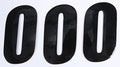 DCOR Individual Numbers 4in. - No.0 - Black 45-24-0