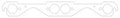 Cometic Chevrolet Gen-1 Small Block V8 .030in MLS Exhaust Manifold Gasket Set - 1.500in Round Port