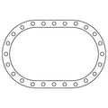 Cometic Fuel Cell .062in Fiber Filler Gasket - 24 Bolt - Oval