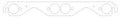 Cometic Chevrolet Gen-1 Small Block V8 .030in MLS Exhaust Manifold Gasket Set - 1.625in Round Ports