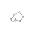 Cometic Nissan VG30DE/VG30DETT .015in Fiber Water Pump Gasket