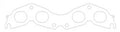 Cometic Toyota 3S-GTE/5SFE 89-97 .030 inch MLS Exhaust Gasket 1.690 inch X 1.415 inch Port
