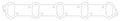 Cometic 1992+ Dodge 8.0L Viper .039in Fiber Intake Manifold Gasket