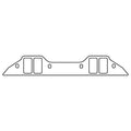 Cometic Chrysler BB B/RB V8 .060in Fiber Intake Mani Gasket Set-2.260in x 1.210in Rectangular Ports