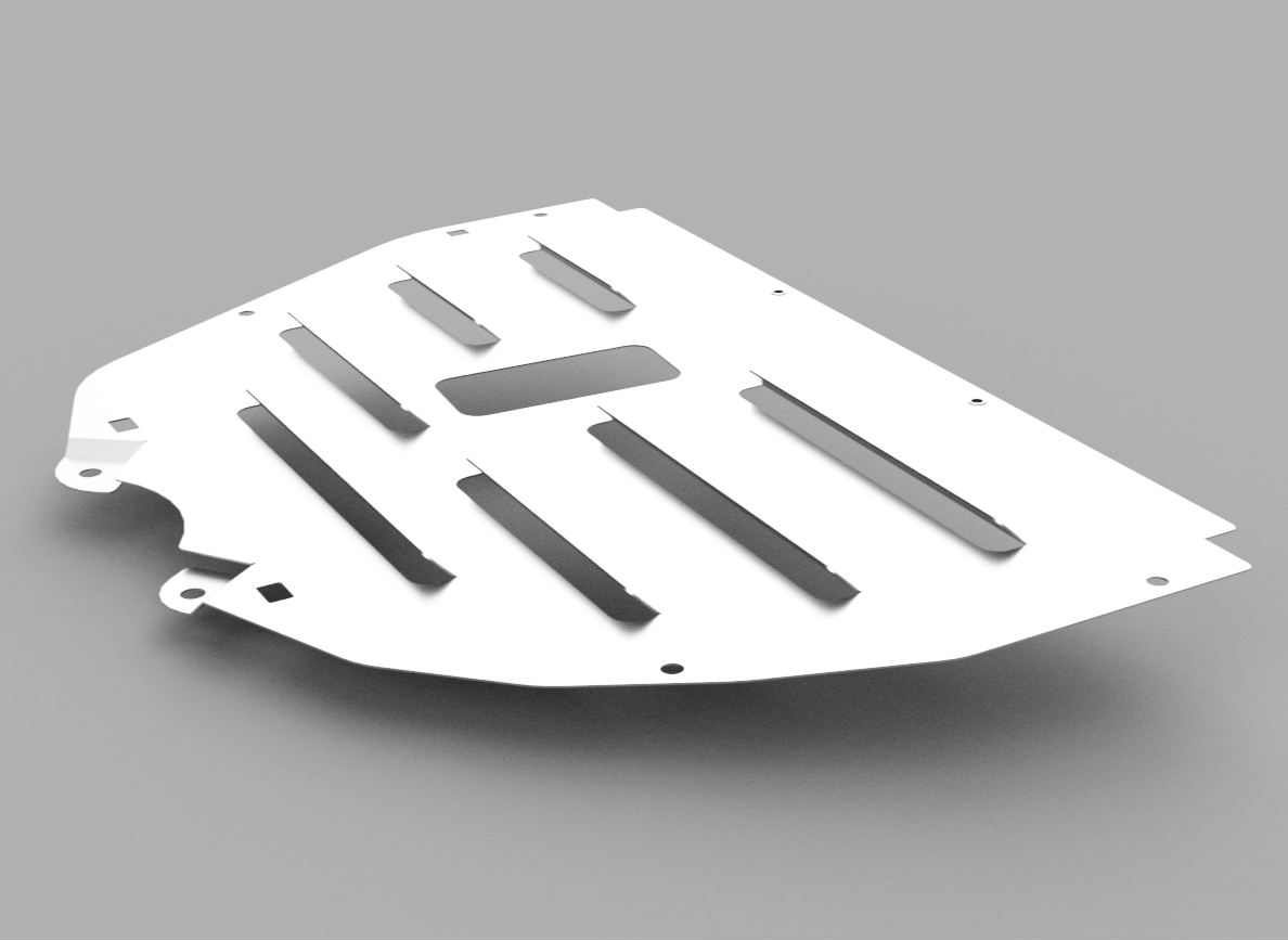 PLM Vented Engine Splash Guard Plate - 23+ Civic Type R FL5 Integra Type S DE5