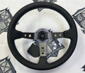 The Daytona | Black Leather | Graphite Spoke | Bavarian Stitch