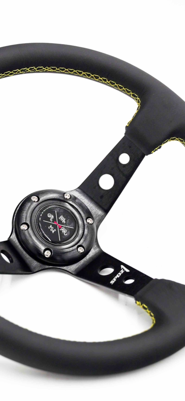 SPDZ1 Yellow Lined Steering Wheel