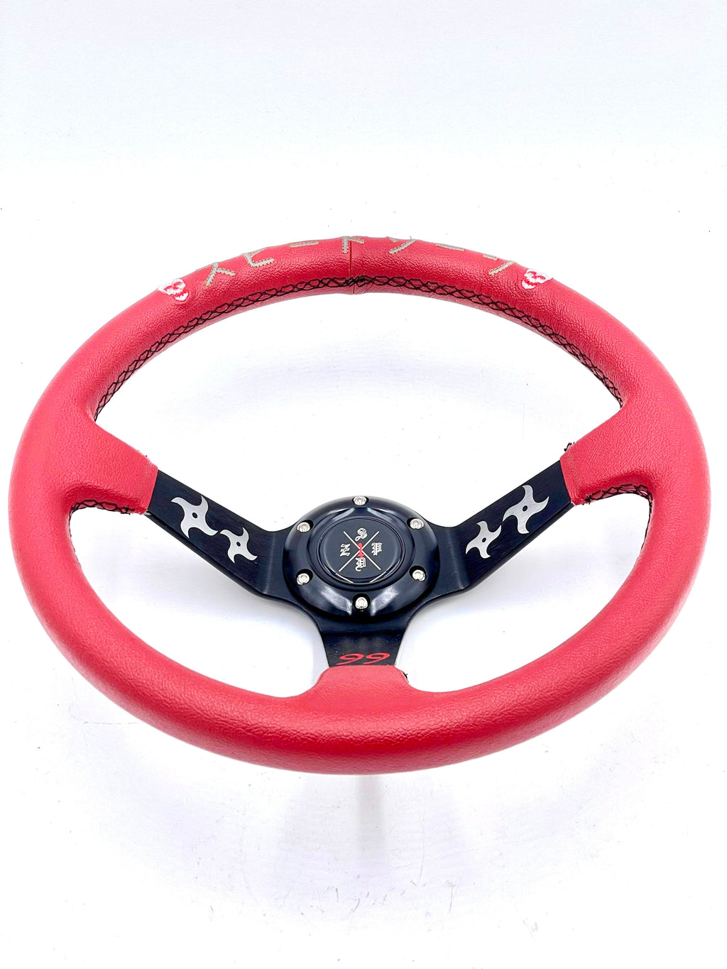 SPDZ1 “The Ninja” (Red) Steering Wheel – Deep Dish