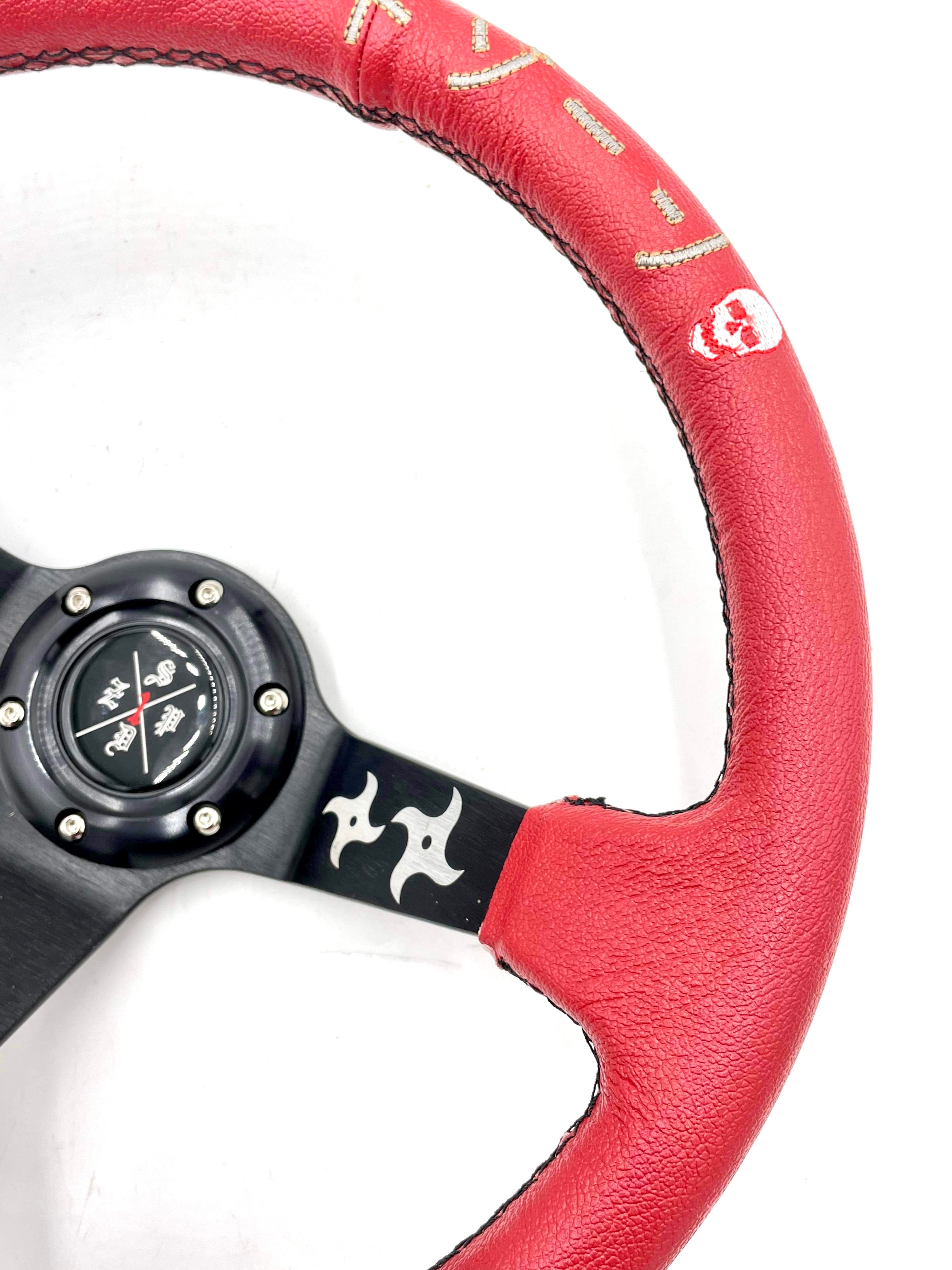 SPDZ1 “The Ninja” (Red) Steering Wheel – Deep Dish