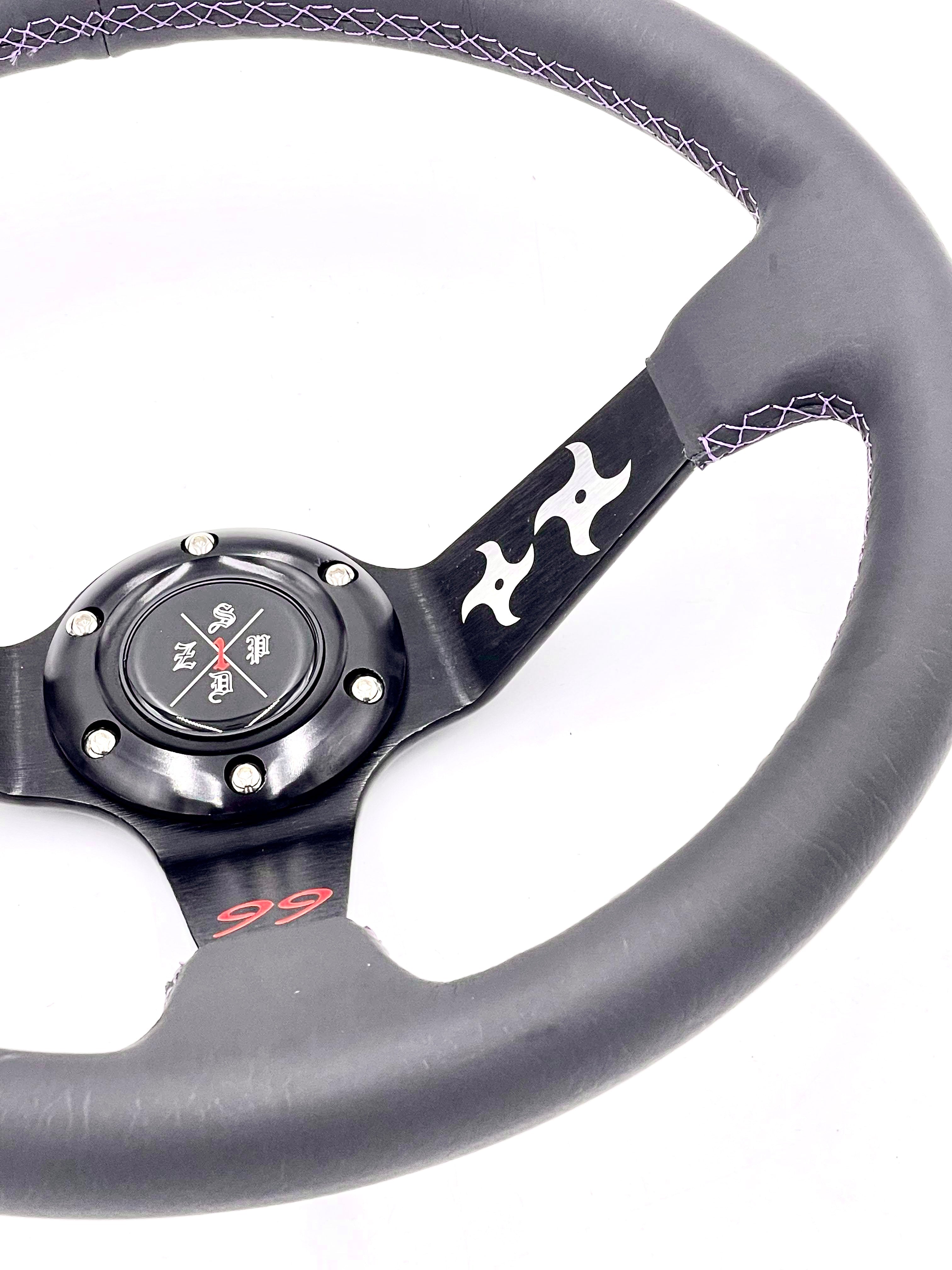 SPDZ1 “The Ninja” (Black) Steering Wheel – Deep Dish