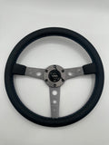 The Daytona | Black Leather | Graphite Spoke | Bavarian Stitch