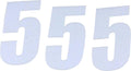 DCOR Individual Numbers 4in. - No.5 - White - 45-14-5