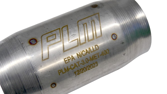 PLM High Flow Performance 400 Cell EPA Metallic Catalytic Converter & Flanges Extension Pipe