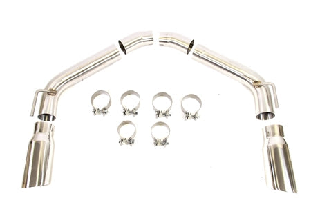 PLM Axle Back Exhaust Muffler Delete - Chevy Camaro V8 2010 - 2015 Stainless Steel (Copy)