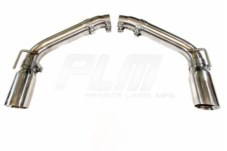 PLM Axle Back Exhaust Muffler Delete - Chevy Camaro V8 2010 - 2015 Stainless Steel