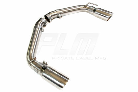 PLM Axle Back Exhaust Muffler Delete - Chevy Camaro V8 2010 - 2015 Stainless Steel (Copy)