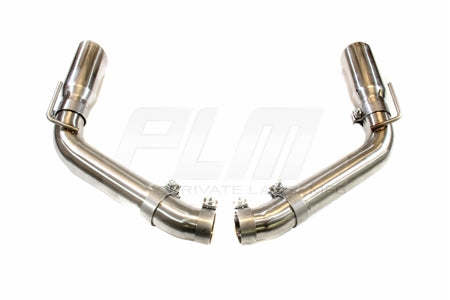 PLM Axle Back Exhaust Muffler Delete - Chevy Camaro V8 2010 - 2015 Stainless Steel (Copy)