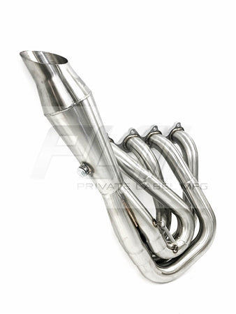 OPEN BOX PLM Power Driven H-Series Hood Exit Race Header 4-1 Megaphone H22 F20B H22A