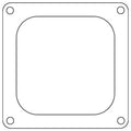 Cometic Holley 4500 Dominator .047in Fiber Carburetor Gasket - 4.775in x 4.775in - Open Plenum