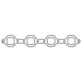 Cometic Ford 351 Windsor .064in AM Exhaust Header Gasket Set - With Dart Heads