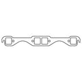 Cometic Chevy Gen1 Small Block V8 .043in Copper Exhaust Mani Gskt Set-1.550in x 1.450in Square Ports