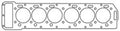 Cometic Jaguar V12 .059in CFM-20 Cylinder Head Gasket - 97mm Bore - LHS
