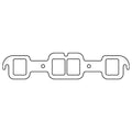 Cometic Oldsmobile 400/425/455 .094in HTG Exhaust Gasket Set - 1.920in x 1.550in Rectangular Ports