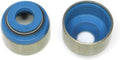 BLOX Racing Honda 5.5mm Valve Stem Seals Blue FKM - Set of 8 (Fits Both Intake & Exhaust)