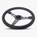The Daytona Black Leather | Graphite Spoke | Black Stitch