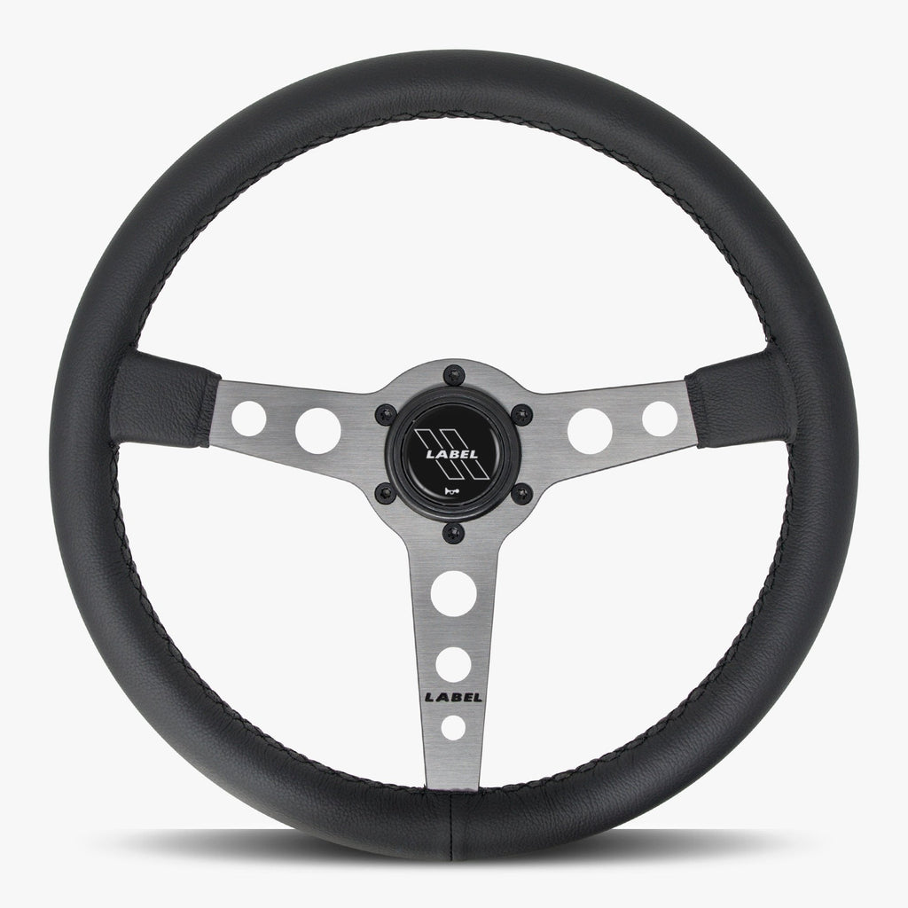 The Daytona Black Leather | Graphite Spoke | Black Stitch
