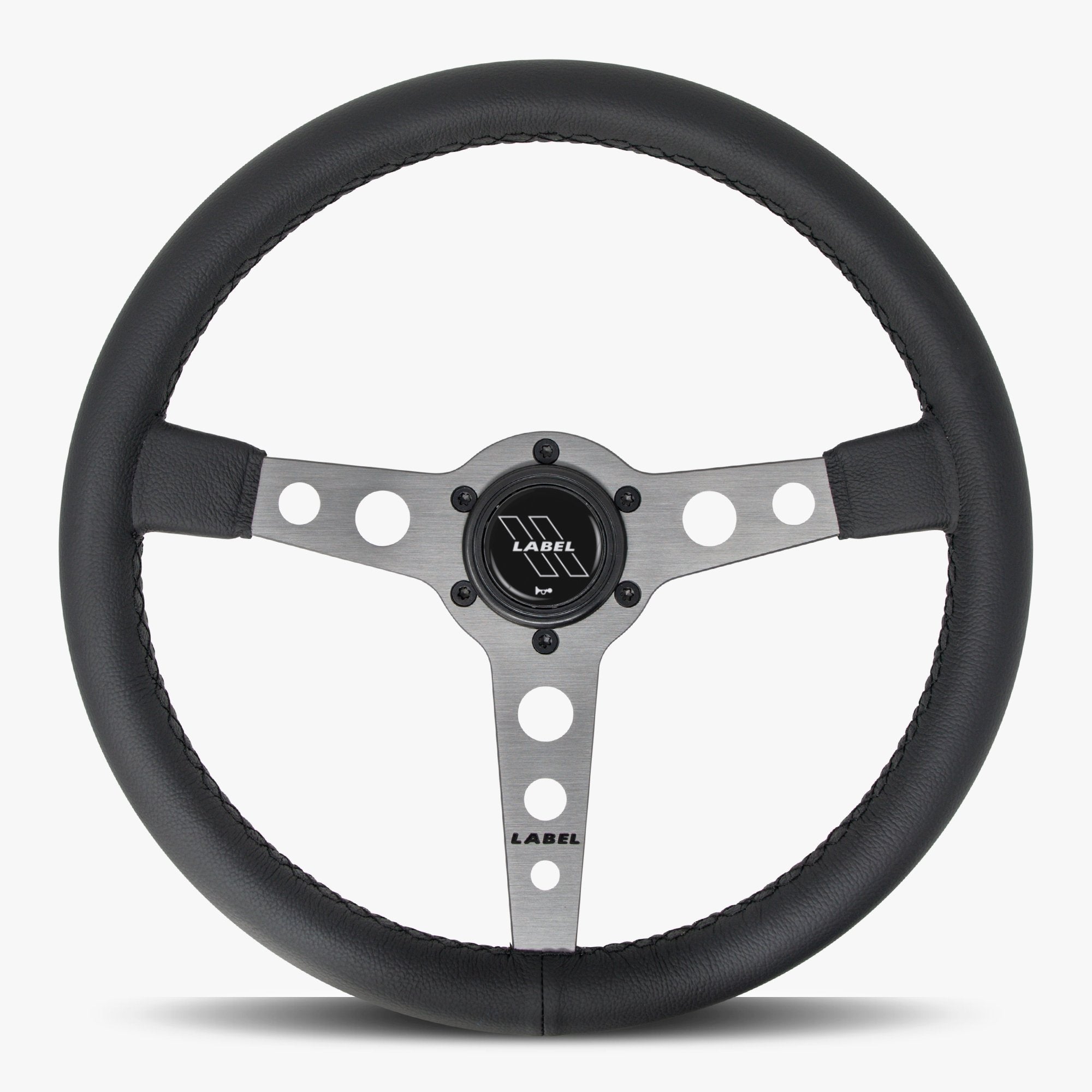 The Daytona Black Leather | Graphite Spoke | Black Stitch