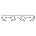 Cometic Ford 302/351 Small Block V8 .094in HTG Exhaust Manifold Gskt Set-1.750in x 1.250in Oval Port