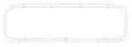 Cometic Chevrolet Mark-IV Big Block V8 .188in Fiber Valve Cover Gasket - Fits Brodix Big Brodie Head