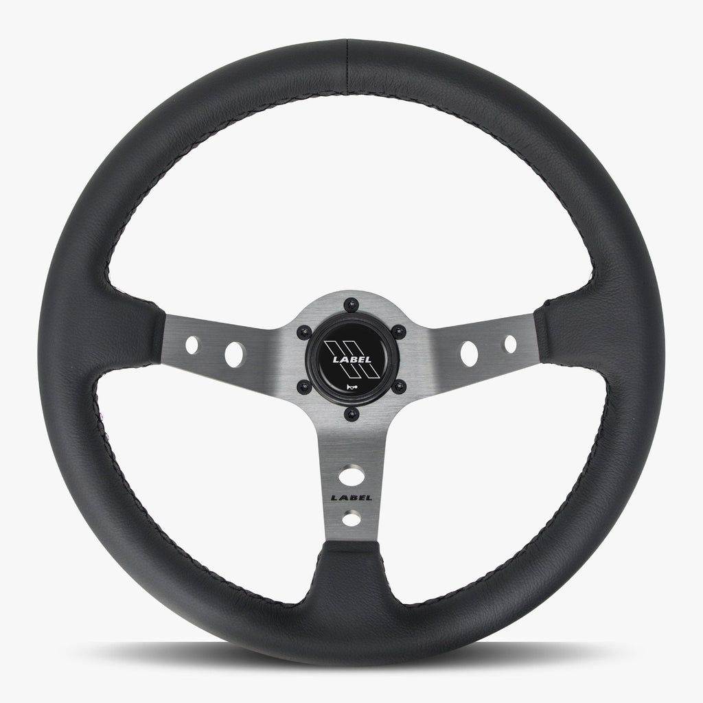 The Daytona Black Leather | Graphite Spoke | Black Stitch