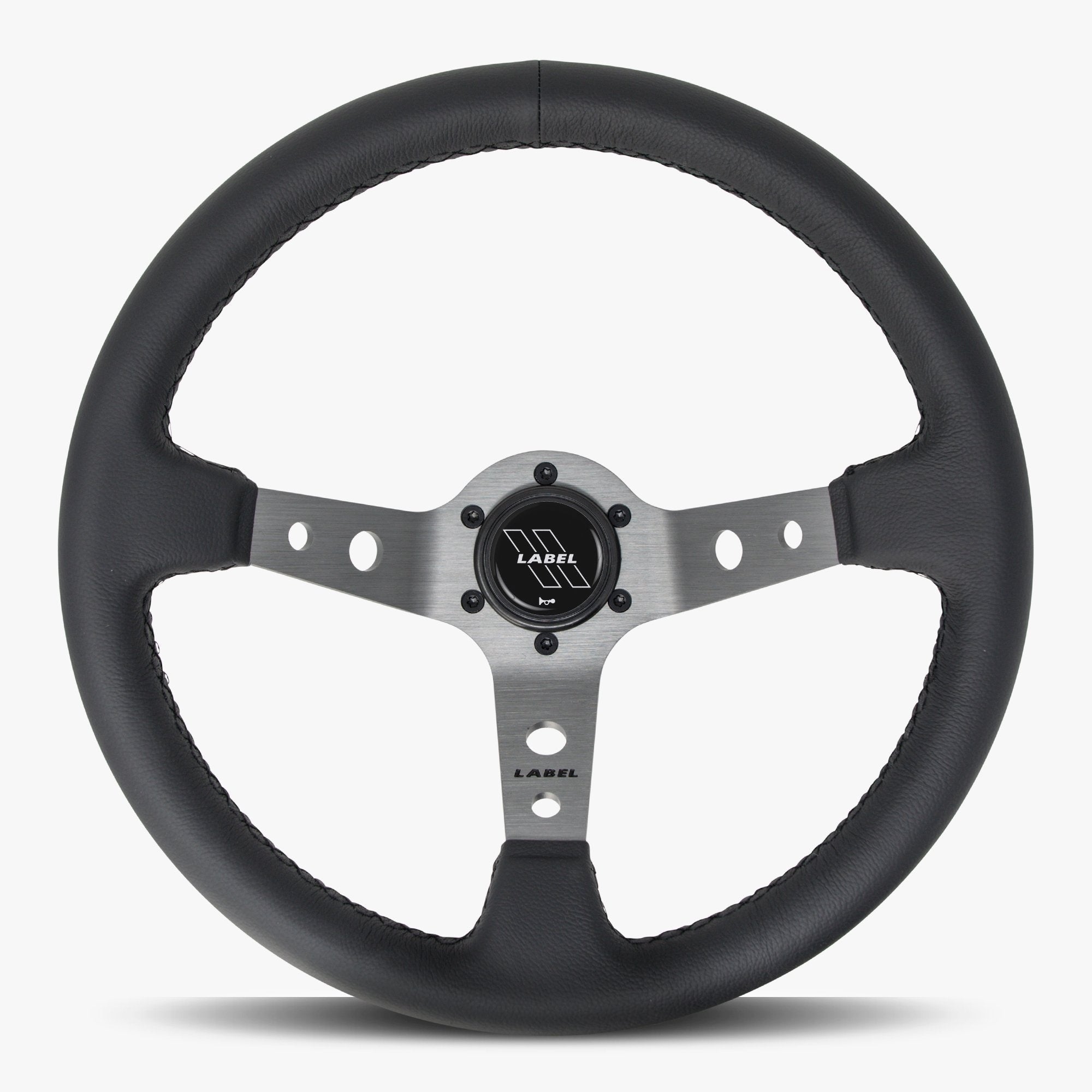 The Daytona Black Leather | Graphite Spoke | Black Stitch