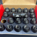 BLOX Racing Street Series Forged Lug Nuts - Flat Black 12 x 1.5mm - Set of 20