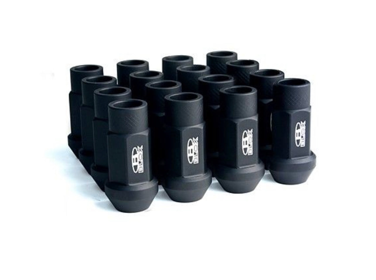 BLOX Flat Black Street Series Forged Lug Nuts Set of 20 12 x 1.25mm
